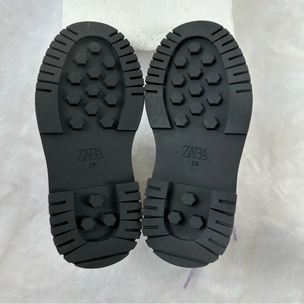 Zara Kids Size 29 Multicolor Hiking Books Beige Tan Purple Gorpcore Outdoorsy - Picture 6 of 8